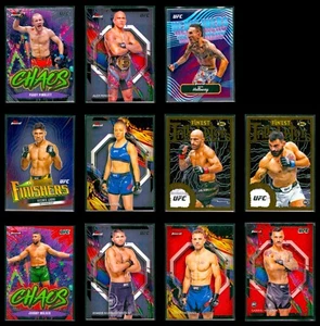11 UFC Cards - 2024 Topps Finest - Red Shimmer - Paddy - Khabib - Luque - ND - Picture 1 of 2