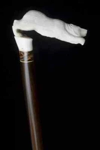 wooden walking stick hand carved Bear animal wooden walking cane - Picture 1 of 2