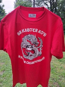 A4 SR Master Knockouts Warrior Championship Youth Large Red T-Shirt - Picture 1 of 3