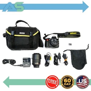 Nikon D5000 Digital SLR Camera /w DX Nikkor 55-200mm Lens, Bags, & Accessories - Picture 1 of 23