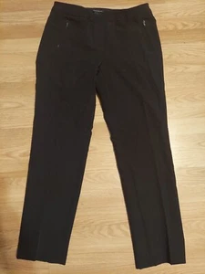 Zac & Rachel Damen schwarz Pull-On Knöchel Anzughose dick Stretch Gr. M 10 - Bild 1 von 9
