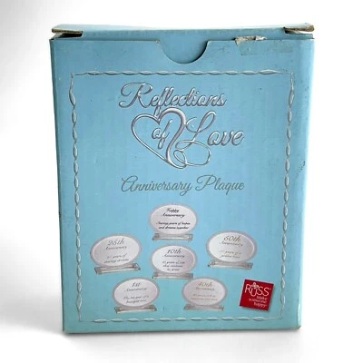 Placa 40 Aniversario Russ Berrie Reflections of Love NUEVA EN CAJA (^116N) Foto 1 de 4