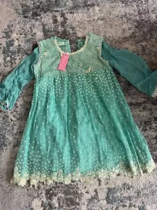 Sana Safinaz stunning light blue three piece Pakistani designer partywear - Picture 1 of 4