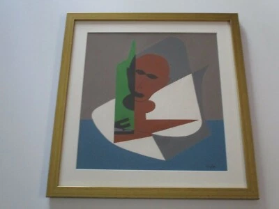 PINTURA CUBISTA CUBISMO MEDIADOS DE SIGLO ABSTRACTA CALIFORNIA FRANCIA MODERNISTA VELA Foto 1 de 4