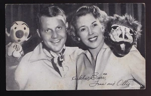 Tarjeta Arcade Kukla, Burr, Fran and Ollie Children's' Show 1947-1957 Títeres - Imagen 1 de 2