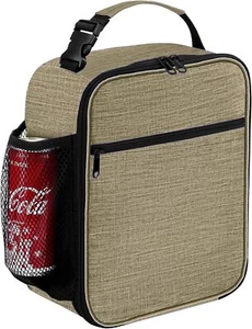 Lunch Box - Reusable Lunch Bag - Insulated Small Lunch Box (Beige) - Picture 1 of 7