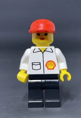 Lego Minifigura Shell - Chaqueta Mujer (SHELL009) De Gasolinera Set 1254 Foto 1 de 4