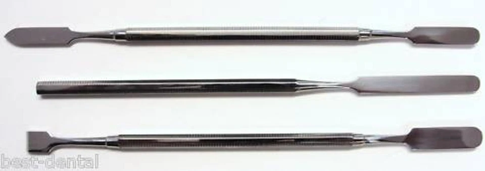 DMD 3 Mixing Spatulas dental surgery, dental laboratory, amalgam mixing top steel UK