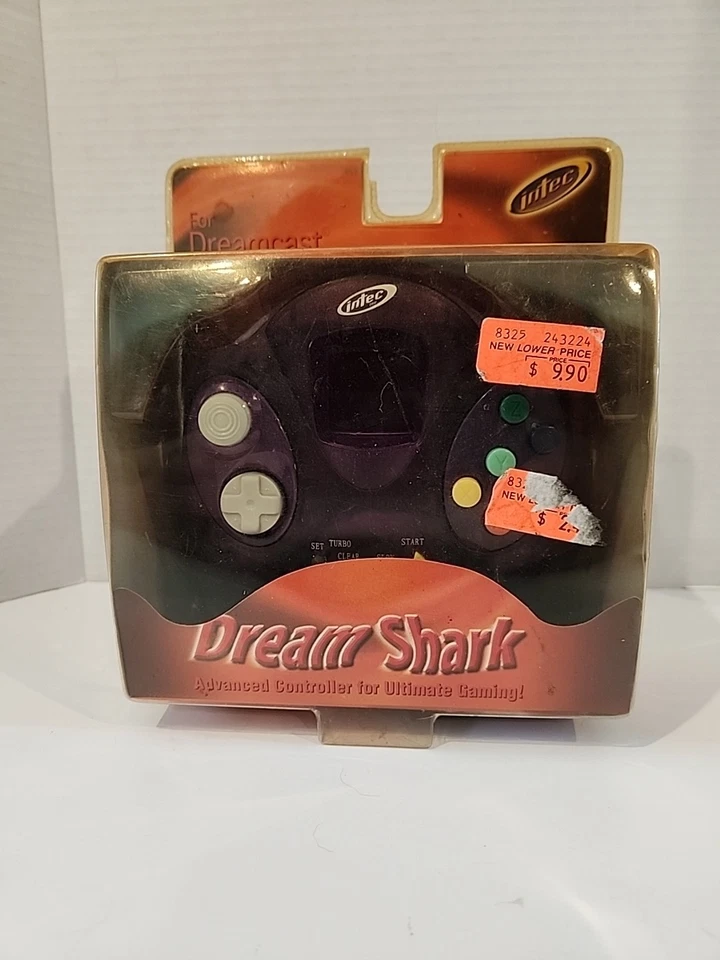 Dreamcast Dream Shark Purple Controller NIB 2001 Intec Turbo Rare Color - Image 1 of 4