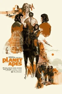 Póster El planeta de los simios Marc Aspinall Mondo película serigrafía póster arte 1968 - Imagen 1 de 5