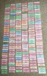HUGE lot JUKEBOX TITLE STRIPS rock country psych punk soul Elvis NEW OLD STOCK - Picture 1 of 8