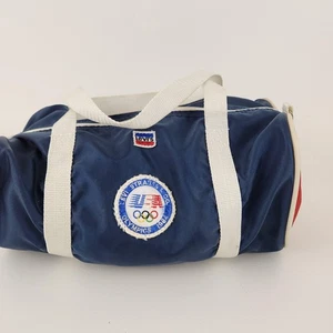 Vintage Levis 1984 Olympics USA Duffel Bag blau rot weiß klein Sporttasche Logo - Bild 1 von 11