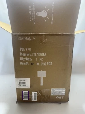 JONATHAN Y JYL1069A Edward 27 英寸玻璃/水晶 LED 台 LED 灯泡含蓝色 — 第 1/4 张图片