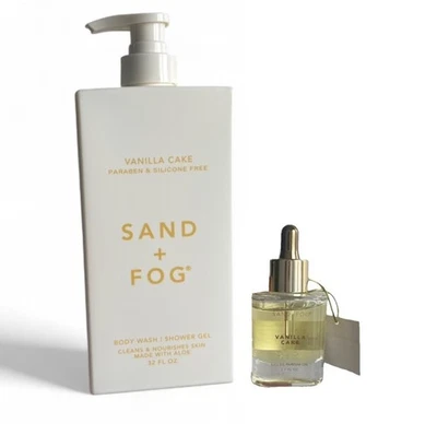 arena + niebla pastel de vainilla gel de baño y aceite de perfume Foto 1 de 2