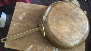 Kuprum Artisanale Copper Hand-Hammered Fry Pan 9.5”D x 1 7/8”H - Picture 1 of 14