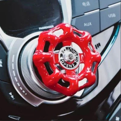 Car Central Control Knob 3D Water Valve Car Button Cover Interior Ornament - Image 1 of 4
