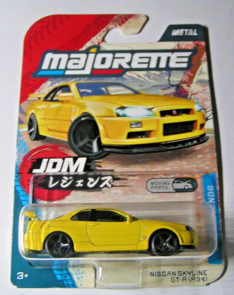 Majorette JDM Legends Premium Cars Honda S2000 décapotable orange NEUF