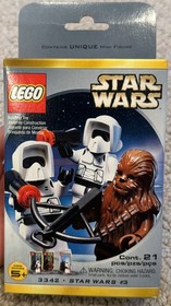 NIB LEGO Star Wars #3-Chewbacca2 Biker Scouts 3342 New,Rare, Retired, Unopened