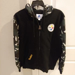 Felpa con cappuccio uomo Pittsburgh Steelers grande mimetica starter - Foto 1 di 5