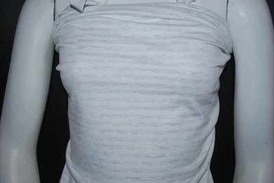 Fio de malha de bambu reciclado poli elastano tecido jersey listras tingidas ecológico - Imagem 1 de 4