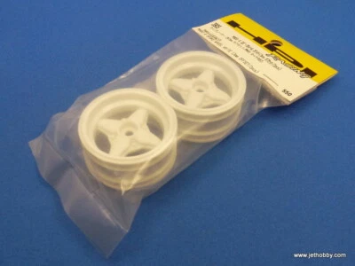 (HPI 3905) 1:10 Mini Cup Racer Switch /  MX60 4-Spoke Wheel White 3mm Offset  - Image 1 of 2