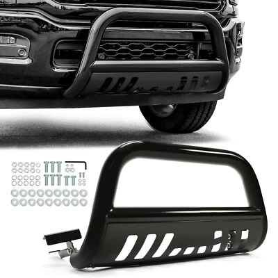 For 2009-2023 Dodge Ram 1500 Brush Bull Bar Push Front Bumper Grille Guard Foto 1 de 4