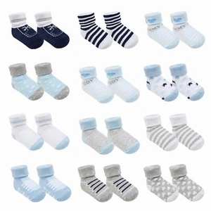Baby Socks w/Grippers 0-6 & 6-12 Months | Safe Walking Non-Slip Sole | Stay-I... - Picture 1 of 9