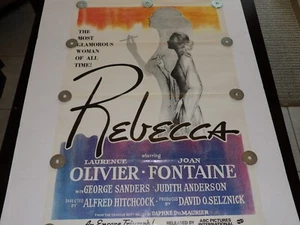 ORIGINAL "REBECCA" 27X41 VINTAGE ONE SHEET MOVIE POSTER - Picture 1 of 4