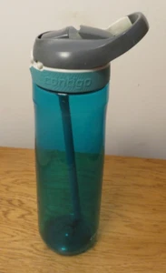 Contigo BPA Free Travel Mug Screw on Top Tapered Neck 24 oz Clear Aqua - Picture 1 of 7