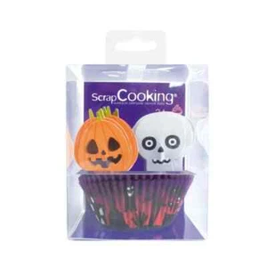 24 caissettes + 24 cake toppers "Halloween" - Imagen 1 de 1