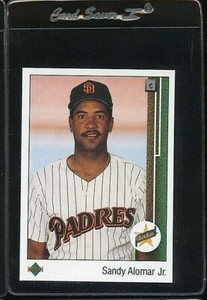 1989 UPPER DECK #2 SANDY ALOMAR JR. ROOKIE RC SAN DIEGO PADRES 