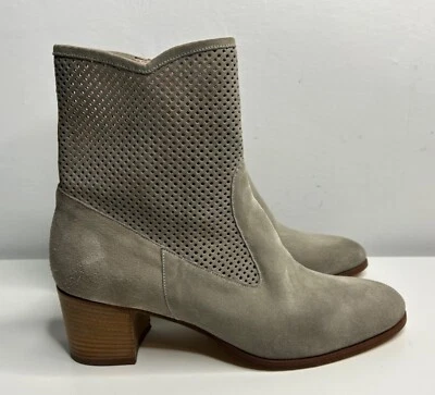 POLLINI Beige Womens Boots Ankle small heel zip up  EUR 41 UK 7.5 NEW Italian - Image 1 of 4