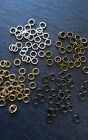 Strong 6mm CLOSED Jump Rings Gold, Silver Plated, Gunmetal or Antique Bronze