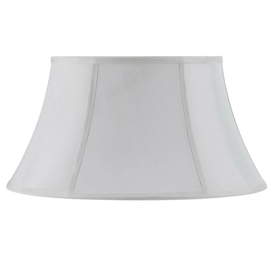Cal Lighting Piped Swing Arm 8.25" Tall White Fabric Shade - SH-8103-14-WH - Image 1 of 1