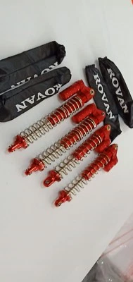 baja 5b 5t 5sc CNC Alloy 8mm absorber Shock piggyback orange color - Image 1 of 4