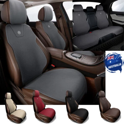 Car Seat Cover Full Set/Front  2/5 Seat Suede Leather Cushions For Nissan - image 1 of 4