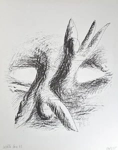 Ursula Sax, Abstract Figures, Lithograph, Signed, Num., 1973 - Picture 1 of 7