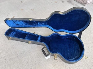 Harptone USA Hard Shell Baritone/Bass Guitar Case w Blue Interior - Picture 1 of 9