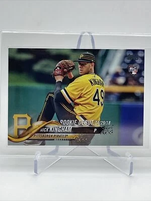 2018 Topps Update Nick Kingham Rookie Baseball Card #US9 Mint FREE SHIPPING - Image 1 of 3