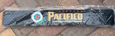 PACIFICO CERVEZA BEER PROFESSIONAL BAR SPILL DRIP SERVICE RAIL MAT BLACK NEW