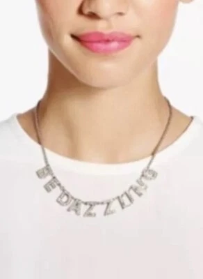 Kate Spade Crystal Statement Necklace Dazzle And Delight BE DAZZLING NWT - Image 1 of 4