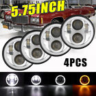 4Pcs 5 3/4" 5.75" Projector Led Headlight Drl Hi/Lo Fit For Ford Gran Torino