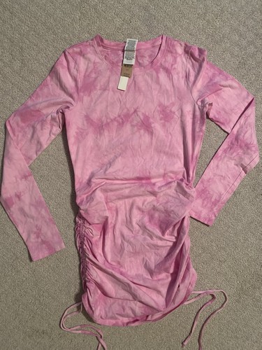 UNDERCOVER Abito Victoria's Secret By ROSA tinto in cravatta taglia SMALL vestito laterale increspato nuovo con etichette