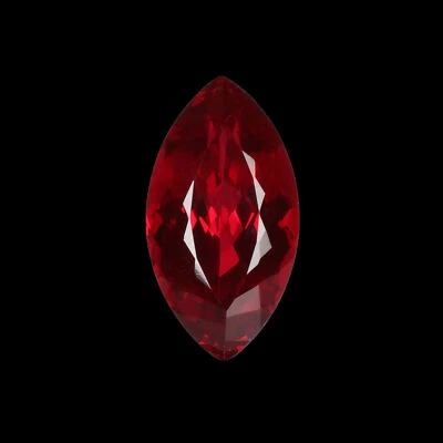 Marquise Cut Lab-Created 24. Carat Loose Gemstone Red Ruby For Pendant Making - Image 1 of 4