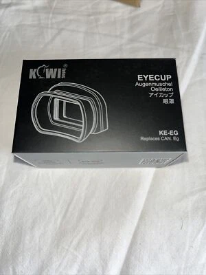 JJC KIWIFOTOS KE-EG Camera Silicone Eyecup Replaces Canon Eg for EOS - Image 1 of 4