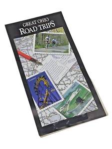 Ohio Great Road Trips Sightseeing Photos 5" x 10" Vintage Map Booklet 1999 - Picture 1 of 4