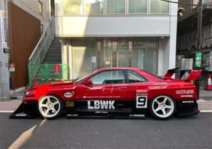Modellino auto Street Weapon 1:64 LBWK GTR ER34 #9 rosso versione aperta pressofuso - Foto 1 di 2