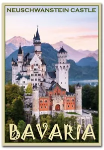 "Schloss Neuschwanstein, Bayern Kühlschrankmagnete Gr. 2,5"" x 3,5" - Bild 1 von 1