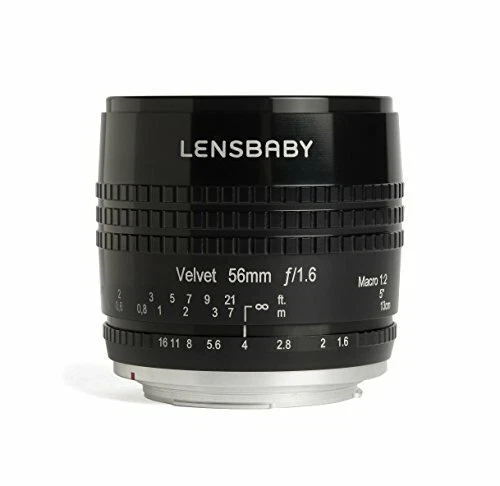 Lensbaby Velvet LBV56BC  56mm f/1.6 Lens for Canon EF (Black) - Image 1 of 1