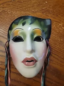 Vintage Clay Art About Face Masks Ceramic Wall Hanging Mask San Francisco - Picture 1 of 6